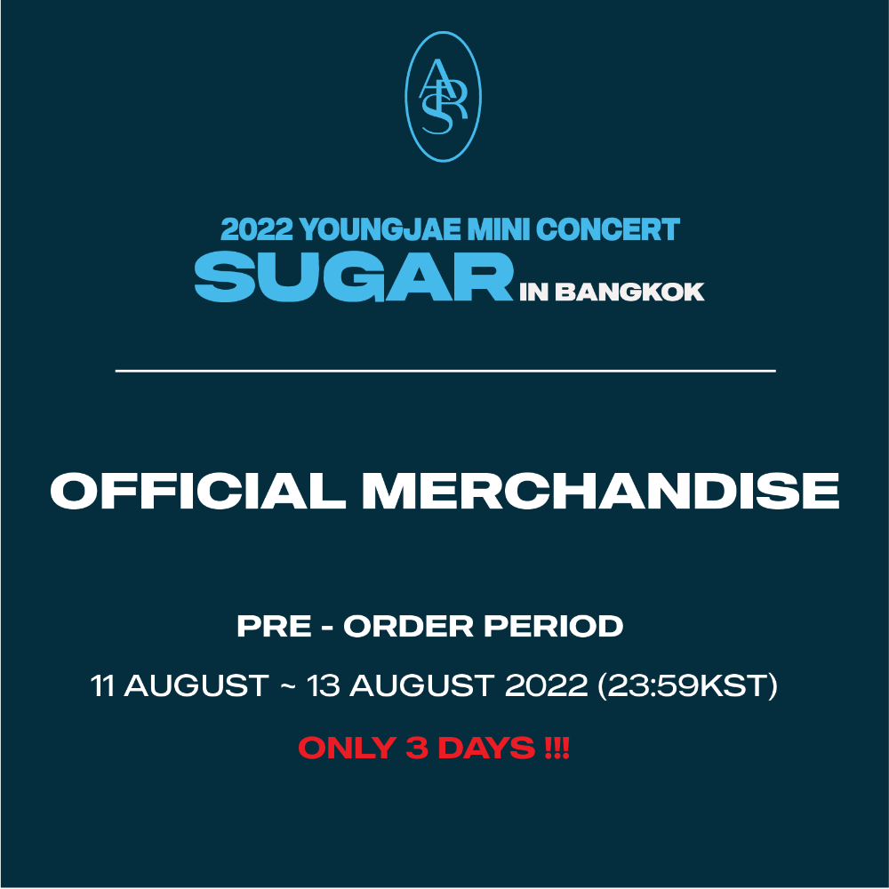 2022 YOUNGJAE MINI CONCERT ‘SUGAR’ IN BANGKOK Official Merchandise